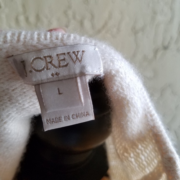 J. Crew Wool sweater L cream - Picture 5 of 6
